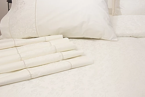 Viopros Σετ Σεντόνια Υπέρδιπλα 240x260 1020 Εκρού