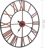 vidaXL Ρολόι Τοίχου Μεταλλικό 58cm