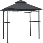 Κιόσκι Ψησταριάς Ανθρακί 240 x 150 x 255 εκ. Ατσάλινο
