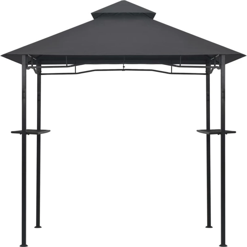 Κιόσκι Ψησταριάς Ανθρακί 240 x 150 x 255 εκ. Ατσάλινο