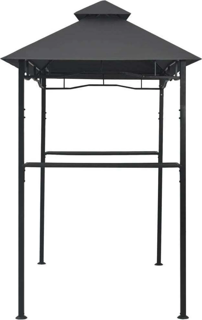 Κιόσκι Ψησταριάς Ανθρακί 240 x 150 x 255 εκ. Ατσάλινο
