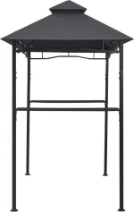 Κιόσκι Ψησταριάς Ανθρακί 240 x 150 x 255 εκ. Ατσάλινο