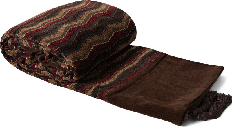 Silk Fashion Ριχτάρι Πολυθρόνας 602 Κύμα 150x180cm Καφέ