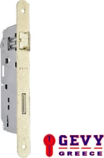 Gevy 226.090.204 Κλειδαριά Μεσόπορτας Φάλτσο Γλώσσα 40×90 Οβάλ Κίτρινη