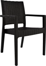 Καρεκλα Με Μπρατσα Dark Brown Hm5134.09 57X55,5X89 Εκ. 4Τεμ