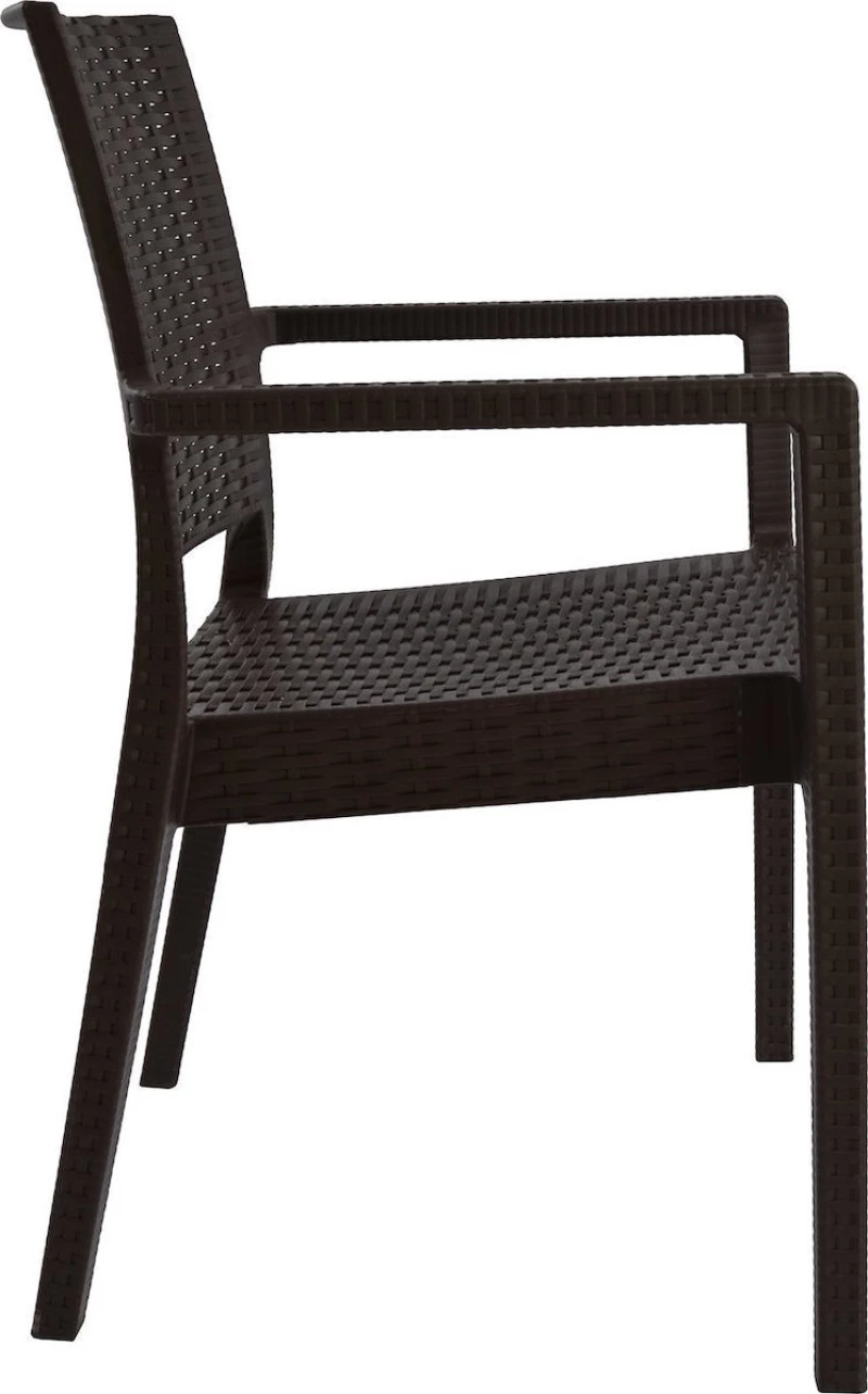 Καρεκλα Με Μπρατσα Dark Brown Hm5134.09 57X55,5X89 Εκ. 4Τεμ