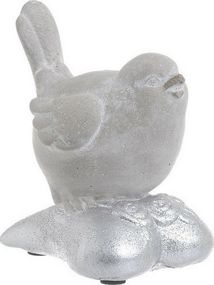Inart Διακοσμητικό Πουλί από Τσιμέντο 9x7.5x11cm