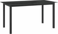 Τραπέζι Δείπνου Μαύρο 150x90x74cm