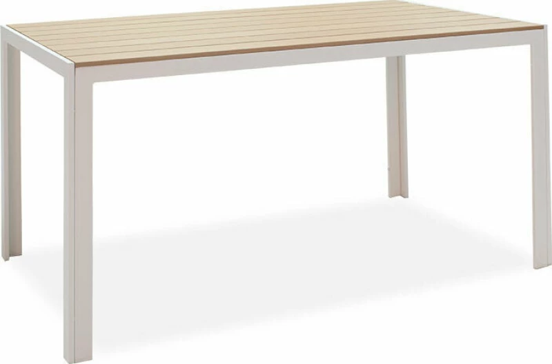 Τραπέζι Δείπνου Nares Φυσικό 140x80x72.5cm