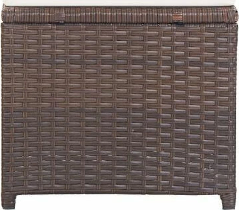 Σκαμπό Rattan Καφλε / Λευκό Κρεμ 46417