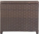 Σκαμπό Rattan Καφλε / Λευκό Κρεμ 46417