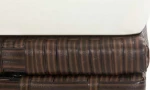 Σκαμπό Rattan Καφλε / Λευκό Κρεμ 46417
