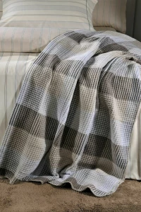 Down Town Home Waffle Κουβέρτα Πικέ Μονή 170x240 Grey