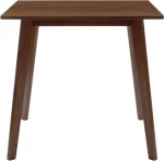 Τραπέζι Benson pakoworld MDF με καπλαμά χρώμα καρυδί 80x80x75εκ