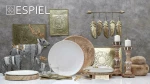 Espiel Πλατώ Σερβιρίσματος Αλουμινίου Σκάλισμα 42x30cm
