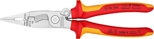 Knipex 1396200 Μυτοτσίμπιδο Ίσιο Ηλεκτρολόγου 200mm
