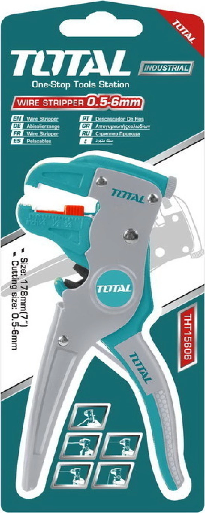 Total THT15606 Απογυμνωτής Καλωδίων 175mm