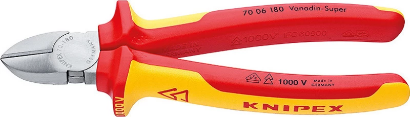Knipex 7006180 Πλαγιοκόφτης Ηλεκτρολόγου 180mm