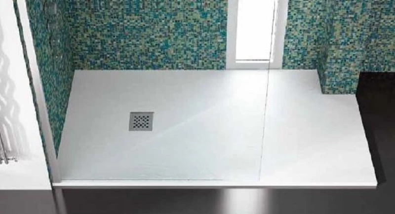 Karag Pietra Ντουζιέρα 80x120cm Bianco
