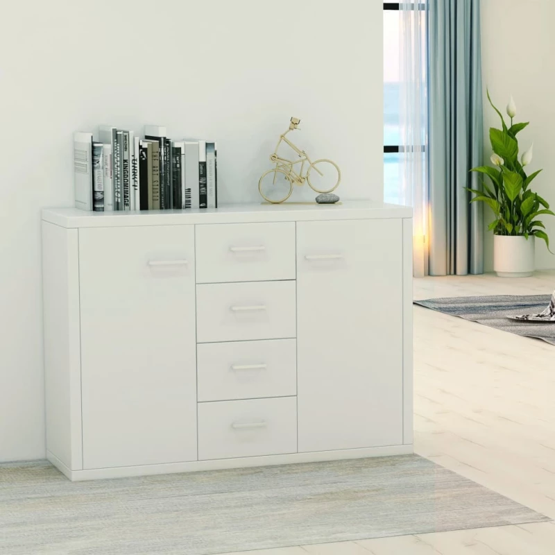 Μπουφές Λευκός 88 x 30 x 65 εκ. από Μοριοσανίδα