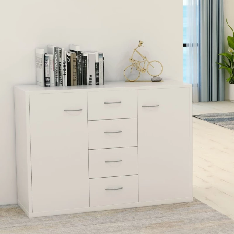 Μπουφές Λευκός 88 x 30 x 65 εκ. από Μοριοσανίδα