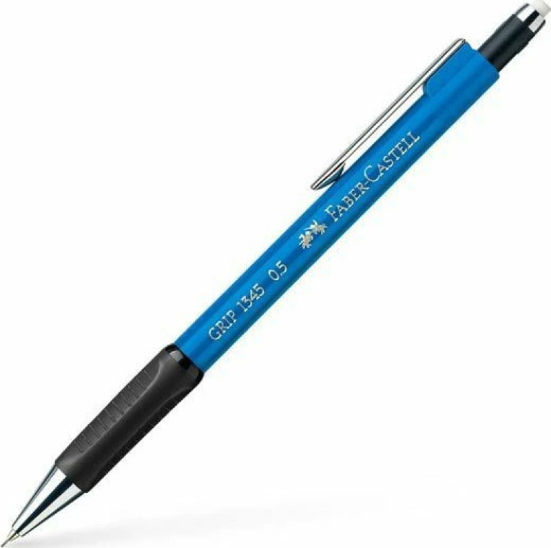 Faber-Castell Grip Μηχανικό Μολύβι 0.5mm με Γόμα σε Μπλε Χρώμα