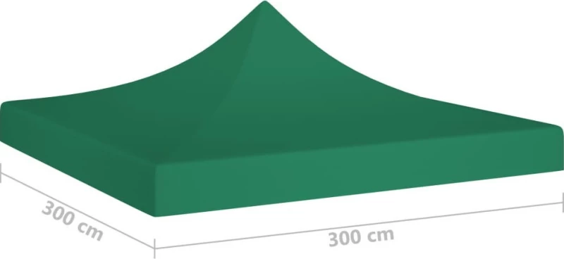 vidaXL Κάλυμμα Τέντας Εκδηλώσεων Πράσινο 3x3m 315319