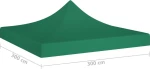 vidaXL Κάλυμμα Τέντας Εκδηλώσεων Πράσινο 3x3m 315319