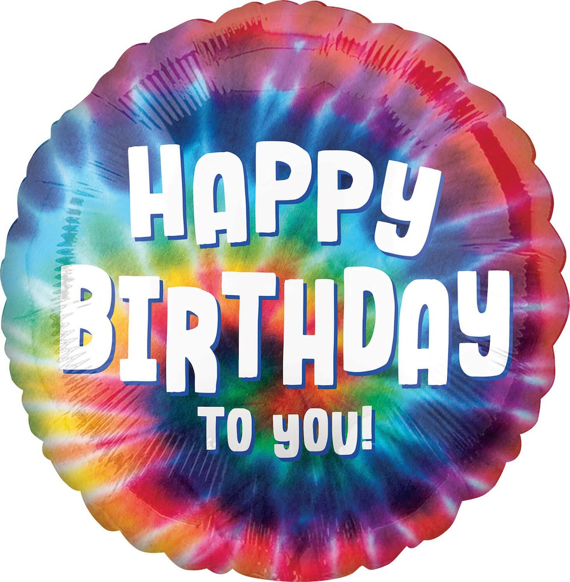 Μπαλόνι Foil Tie Dye Birthday 46cm