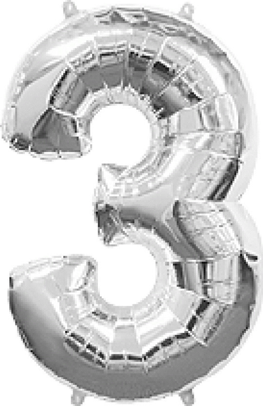 Φοιλ Σχήμα Ασημί Νούμερο 3 84cm