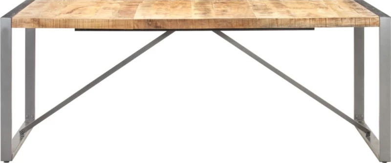Τραπεζαρία 200 x 100 x 75 εκ. από Μασίφ Ακατέργαστο Ξύλο Μάνγκο