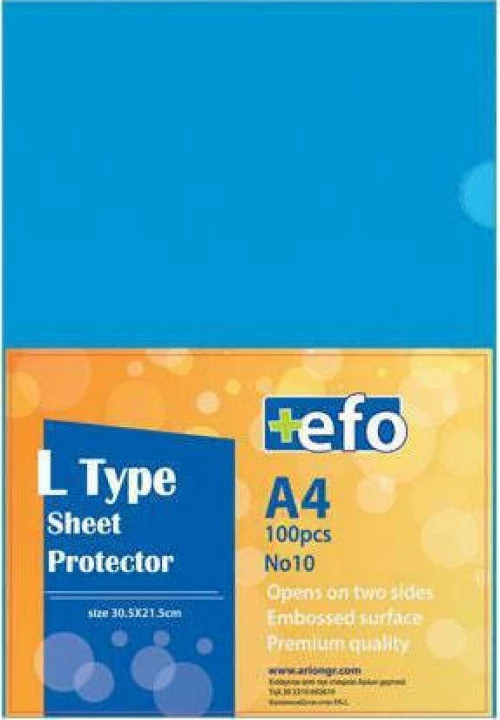 Ζελατίνες Γ +Efo Α4 100τεμ Μπλε