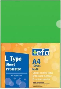 Ζελατίνες Γ +Efo Α4 100τεμ Πράσινο