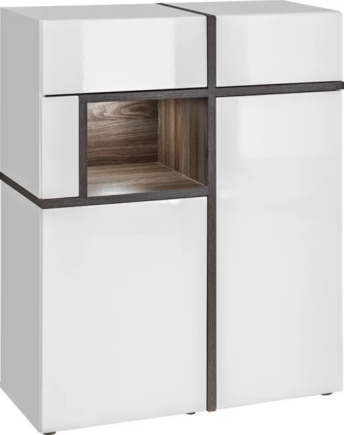 Cando Μπουφές Λευκός 90x40x110cm