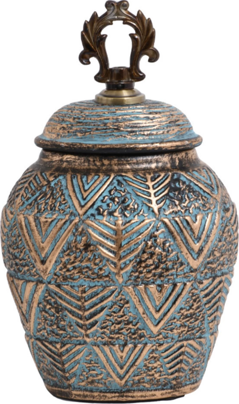 Fylliana Διακοσμητικό Βάζο Κεραμικό Πράσινο 18x12x28cm