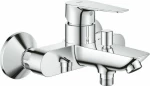 Grohe Bauedge Αναμεικτική Μπαταρία Μπανιέρας Ασημί