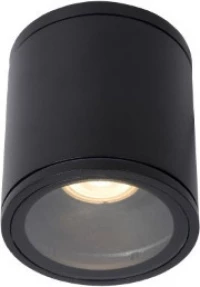 Lucide Lightning Aven Μονό Σποτ με Ντουί GU10 σε Μαύρο Χρώμα