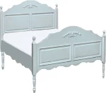 Φλωρεντία Κρεβάτι Διπλό Ξύλινο 150x200cm