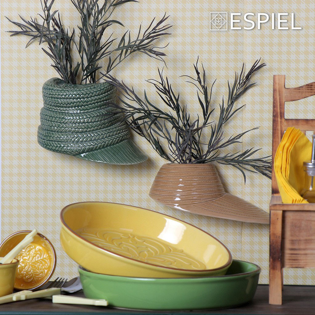 Espiel Διακοσμητικό Χώρου από Κεραμικό Υλικό 26x7x17cm