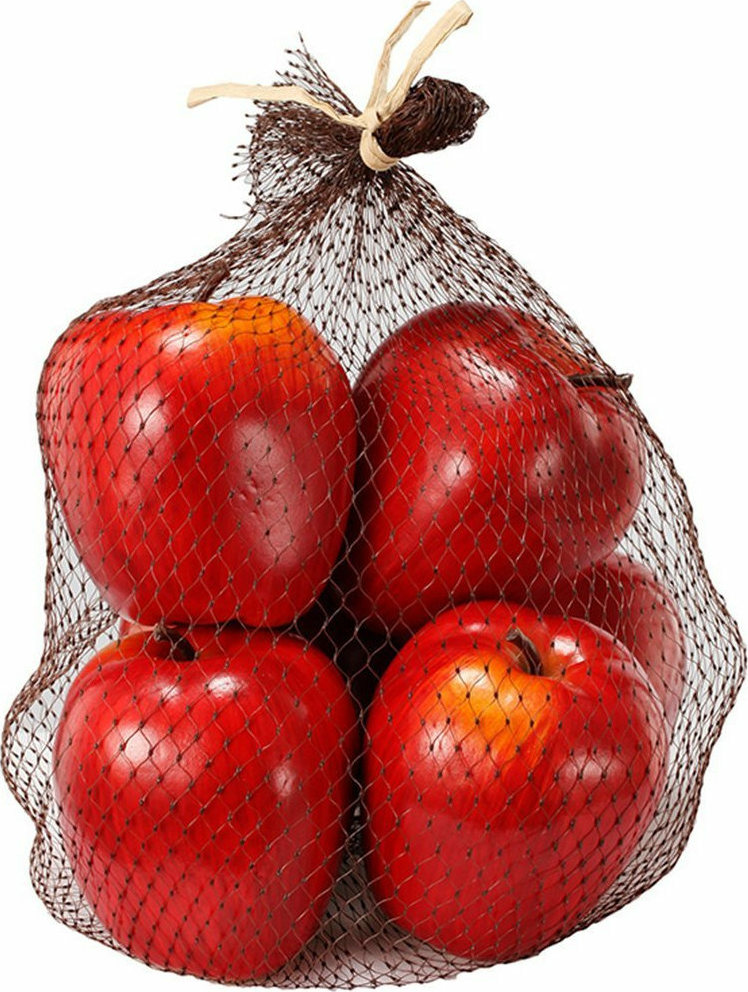 Artekko Σετ Διακοσμητικά Μήλα Κόκκινο 20.32cm 6τμχ