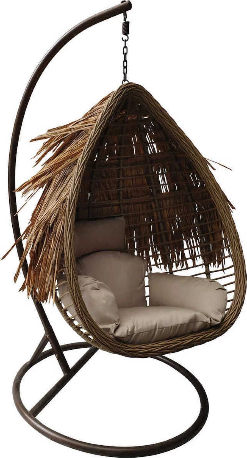 Κούνια Φωλιά Salsa Tropic Rattan Φυσικό 105x105x197cm