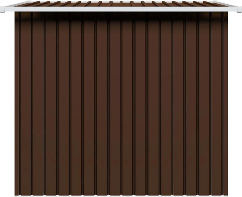 Αποθήκη Κήπου Καφέ 194 x 121 x 181 εκ. Ατσάλινη