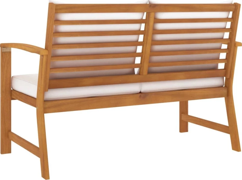 Παγκάκι 311829 120x60.5x81cm Φυσικό - Κρεμ