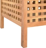 Πάγκος με Αποθηκευτικό Χώρο 49 x 48 x 49 εκ Μασίφ Ξύλο Καρυδιάς