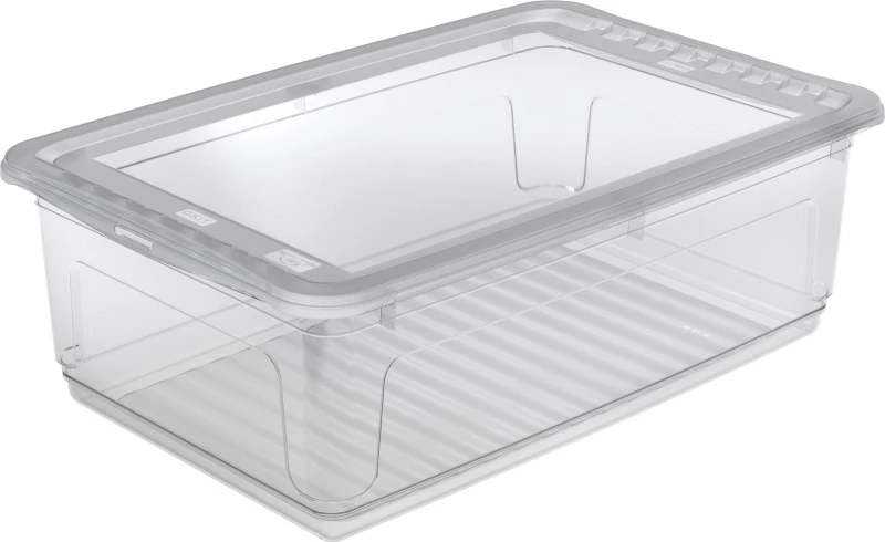 Κουτί Αποθήκευσης Με Καπάκι Keeeper Bea Διάφανο 30lt 59x39x18υψ 25021