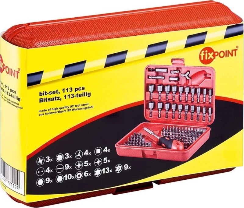 FixPoint Κατσαβίδι με Μύτες 77119 113τμχ