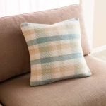 Gofis Home Διακοσμητική Μαξιλαροθήκη 43x43 Tic-tac-toe Aqua 477/11