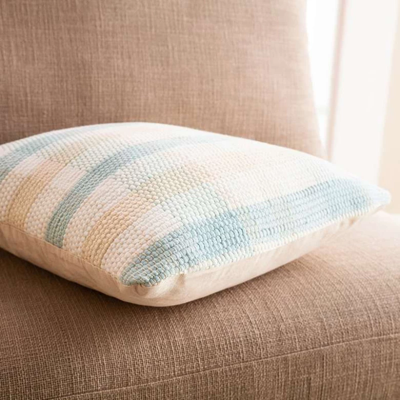 Gofis Home Διακοσμητική Μαξιλαροθήκη 43x43 Tic-tac-toe Aqua 477/11
