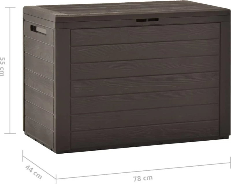 vidaXL Μπαούλο 190lt 78x44x55cm