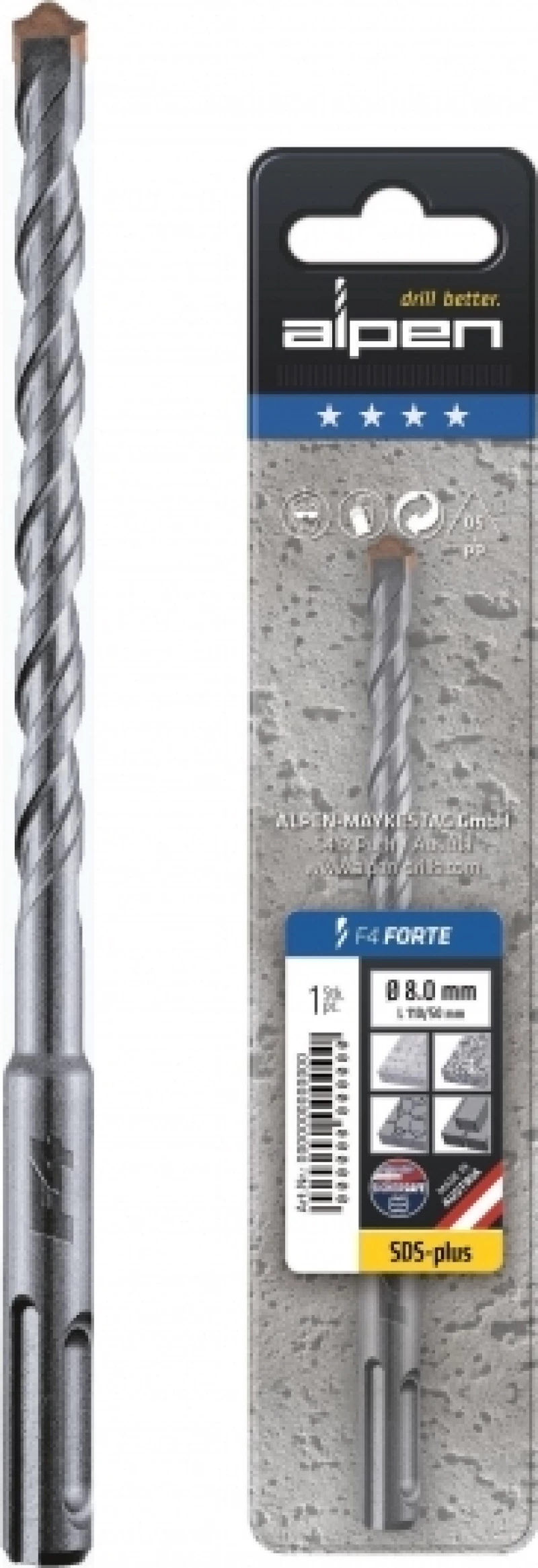 Alpen SDS Plus Διαμαντοτρύπανο 887020001 20x600mm